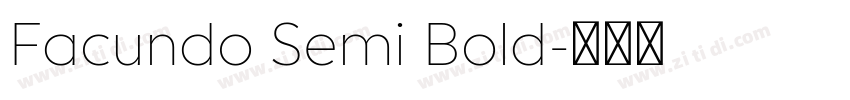 Facundo Semi Bold字体转换